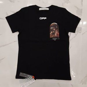 OFF-WHITE MEN RENAISSANCE PRINTED T-SHIRT